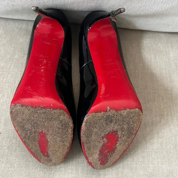 Louboutin Prive Open toe pump well worn - Picture 6 of 6